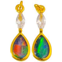4e. GOLD PLATED EARRINGS